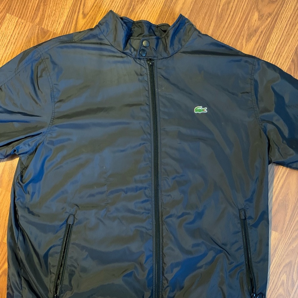 Lacoste Black Windbreaker Jacket